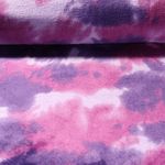 Polaire ultra douce - Tie and dye Fuchsia