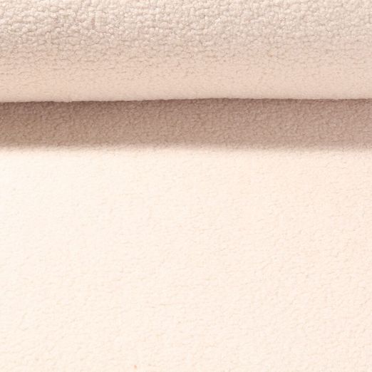 Tissu manteau Paddington - Bouclette Blanc laine