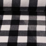 Kuschelfleece - Holzfäller Karo Weiß