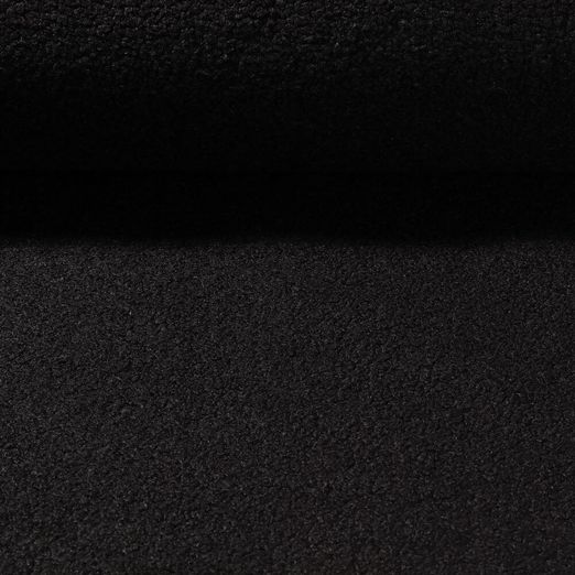 Tissu manteau Paddington - Bouclette Noir