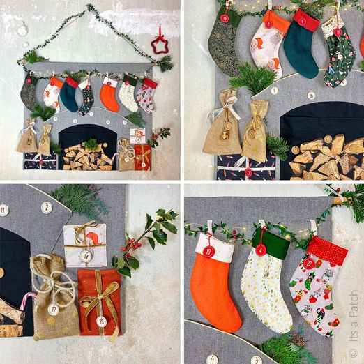 Adventskalender - Adventskamin - Schnittmuster eBook