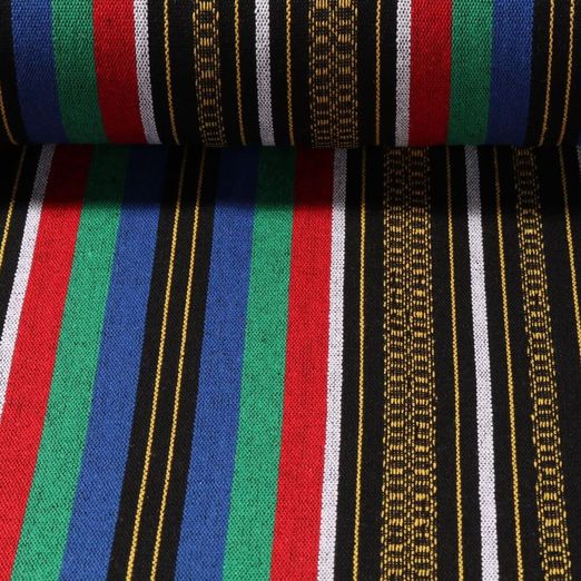 Baumwolle - Recycled Ethno Streifen Multicolor 