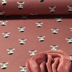 Polaire alpine - Têtes de zèbres Vieux rose