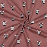 Alpenfleece - Zebragesichter Altrosa Alpenfleece - Zebragesichter Altrosa