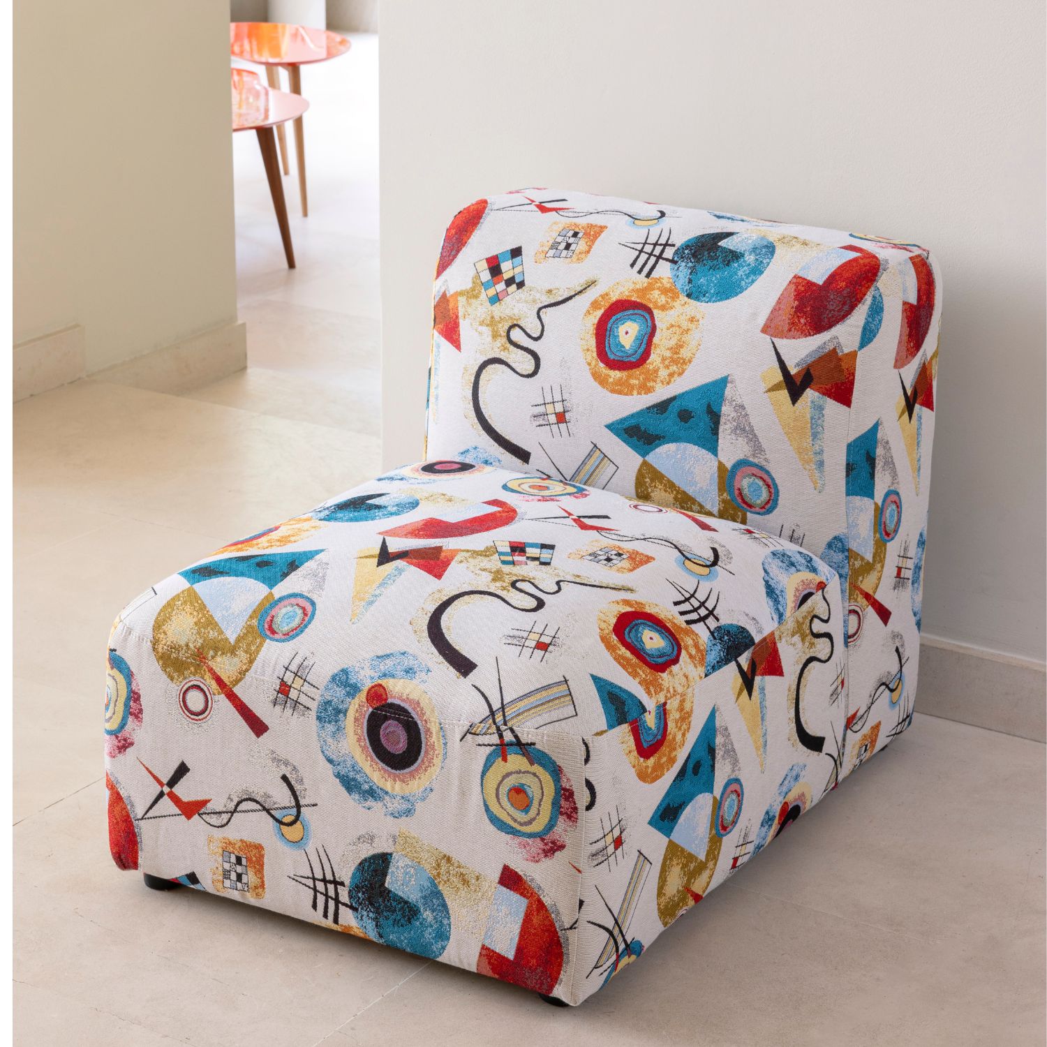 Gobelin - Jacquard Art moderne Ecru-1 Gobelin - Jacquard Art moderne Ecru-1