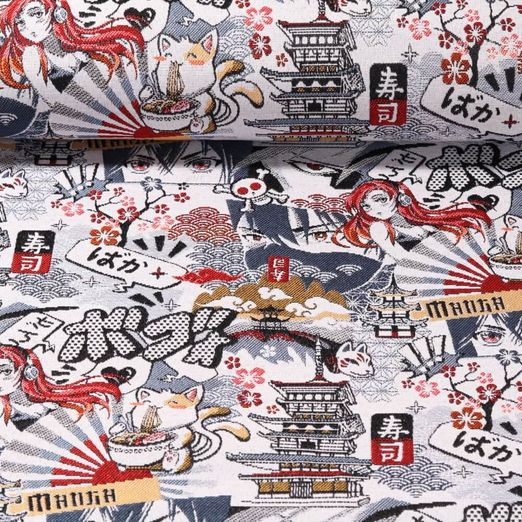 Gobelin - Jacquard Manga Multicolor