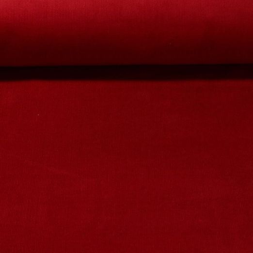 Velours côtelé Maya - Babycord Stretch 16 côtes Rouge
