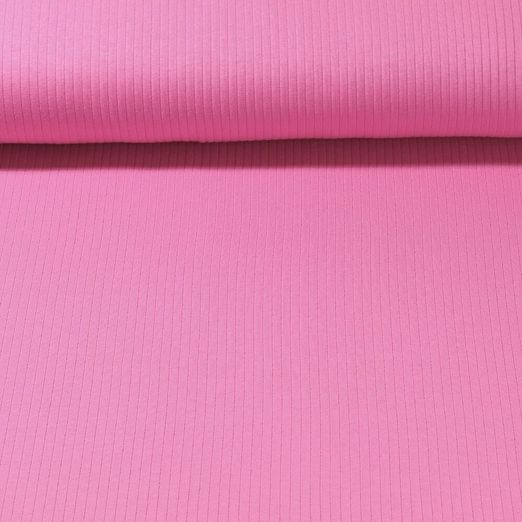 Jersey côtelé Mandy - Uni Fuchsia