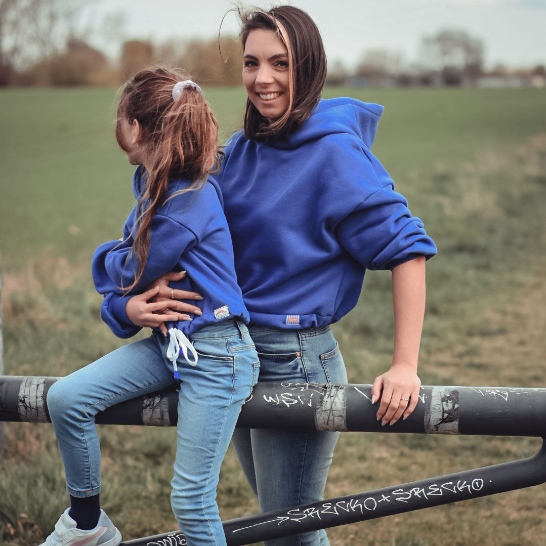 Jogging Sweat hiver Odile - Blue roi Uni Gratté-2 Jogging Sweat hiver Odile - Blue roi Uni Gratté-2