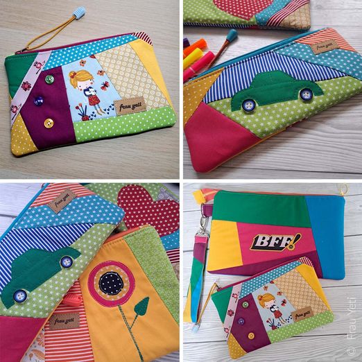 Freebook Patchwork-Täschchen - Schnittmuster eBook