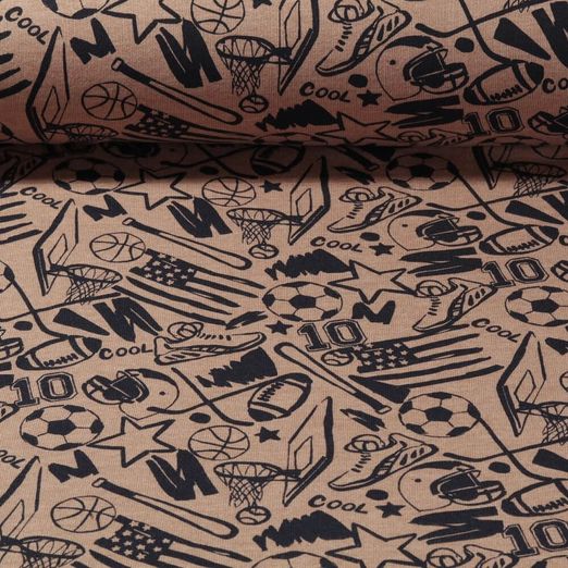 Sweat - Sports de ballon Mélange taupe Gratté