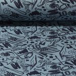 Sweat - Sports de ballon Mélange Bleu pétrole Gratté