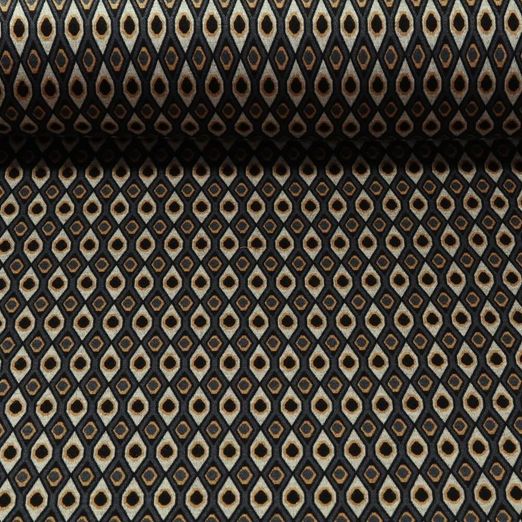 Jersey romanite - Losanges Bleu indigo