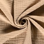Nachhaltiger Musselin - Vierlagig Beige