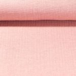 Mousseline recyclée Poldi - 4 couches Vieux rose