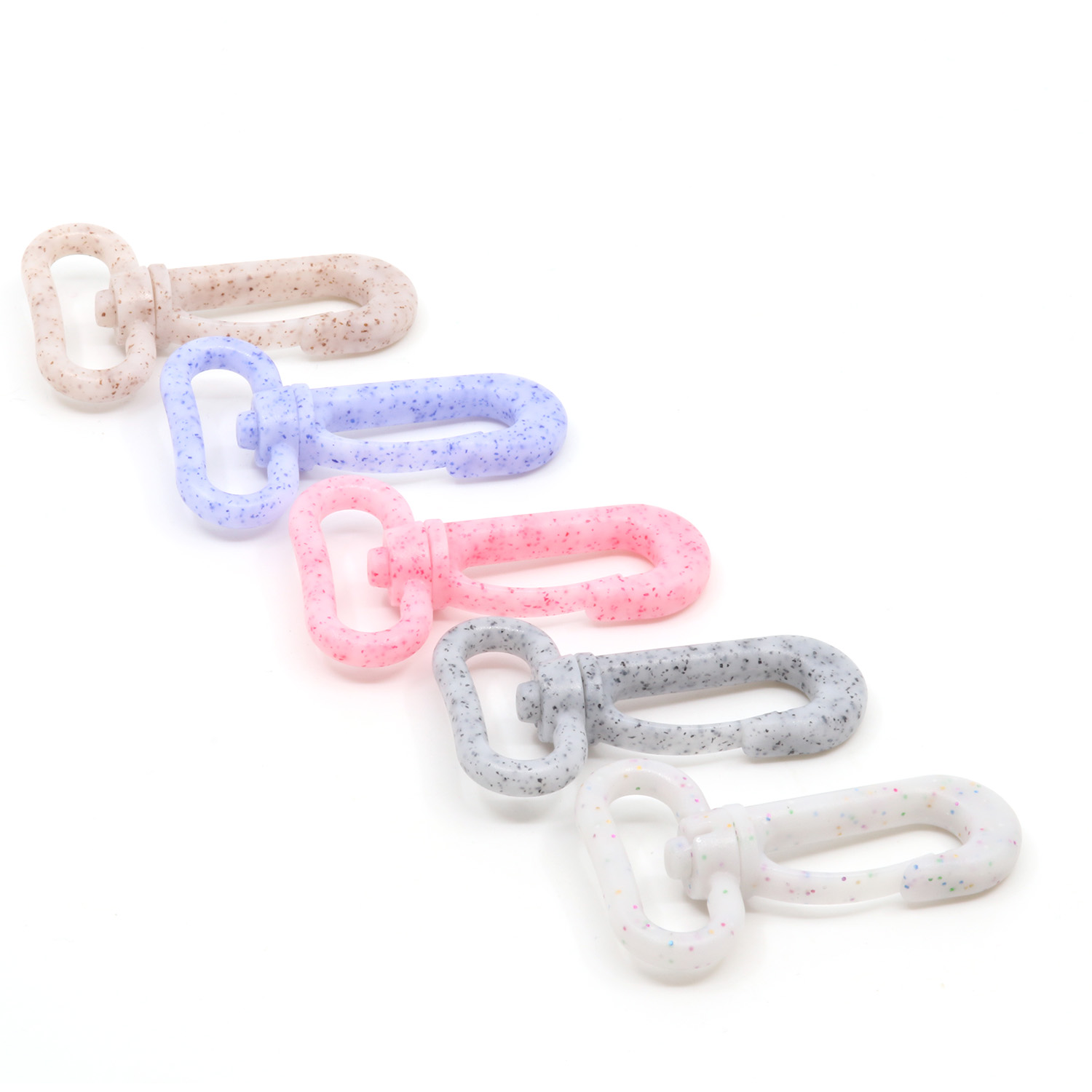 Kunststoff-Karabiner Marmor 25mm - 4 Stück-1 Kunststoff-Karabiner Marmor 25mm - 4 Stück-1
