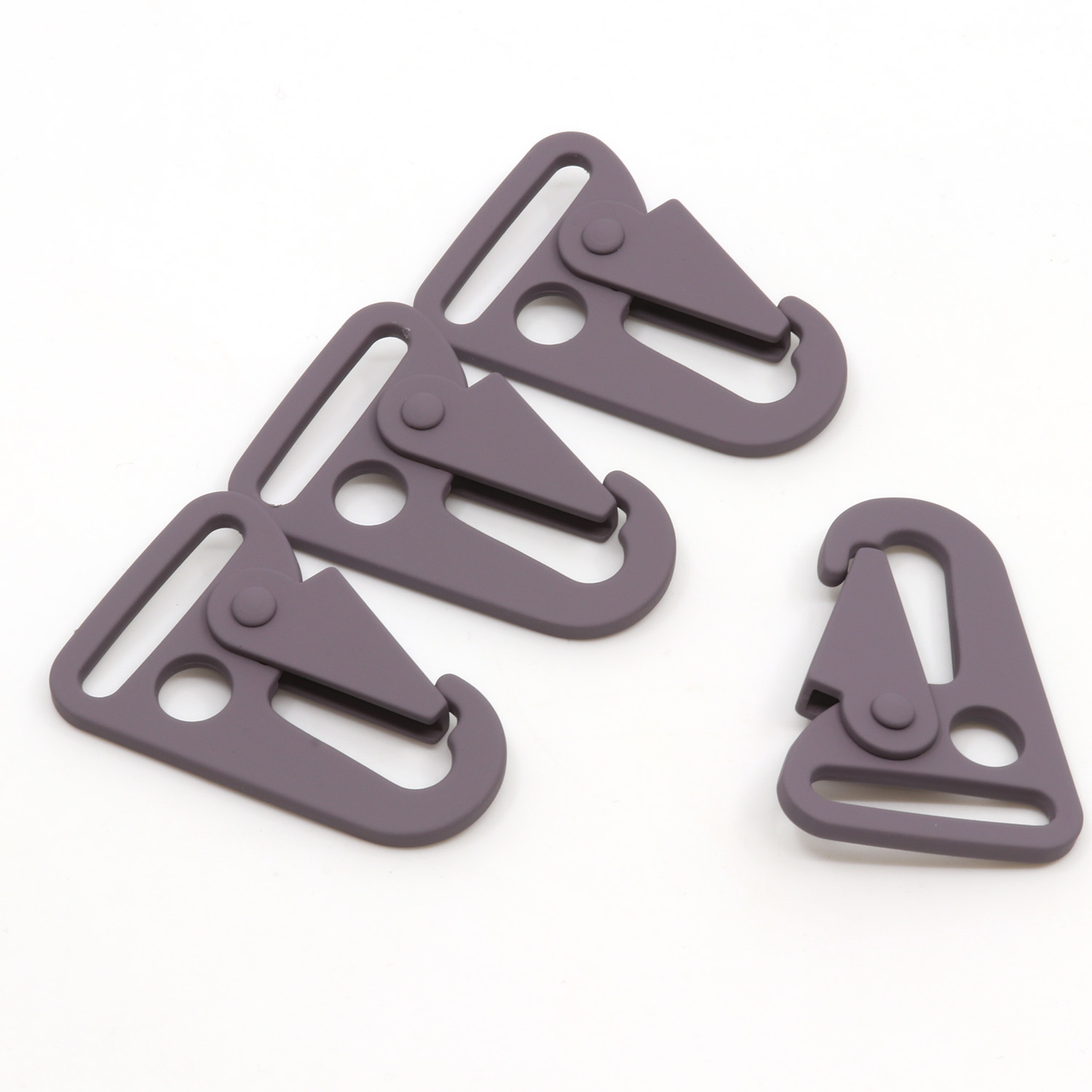 Mousqueton crochet 25mm métal Gris foncé D306-1 Mousqueton crochet 25mm métal Gris foncé D306-1