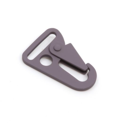 Mousqueton crochet 25mm métal Gris foncé D306 Mousqueton crochet 25mm métal Gris foncé D306