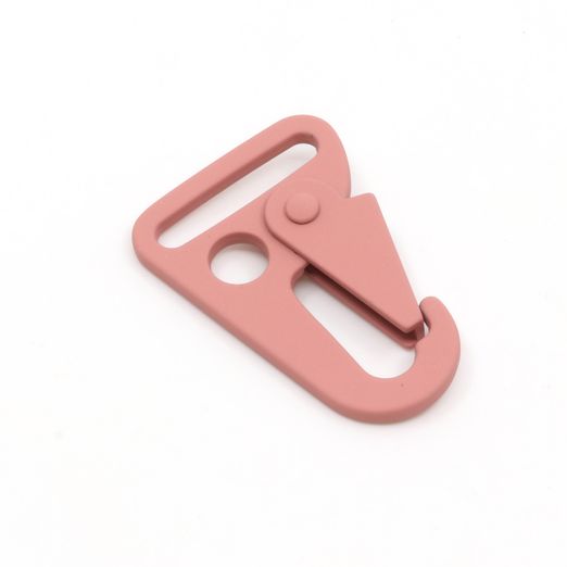 Mousqueton crochet 25mm métal Vieux rose D213