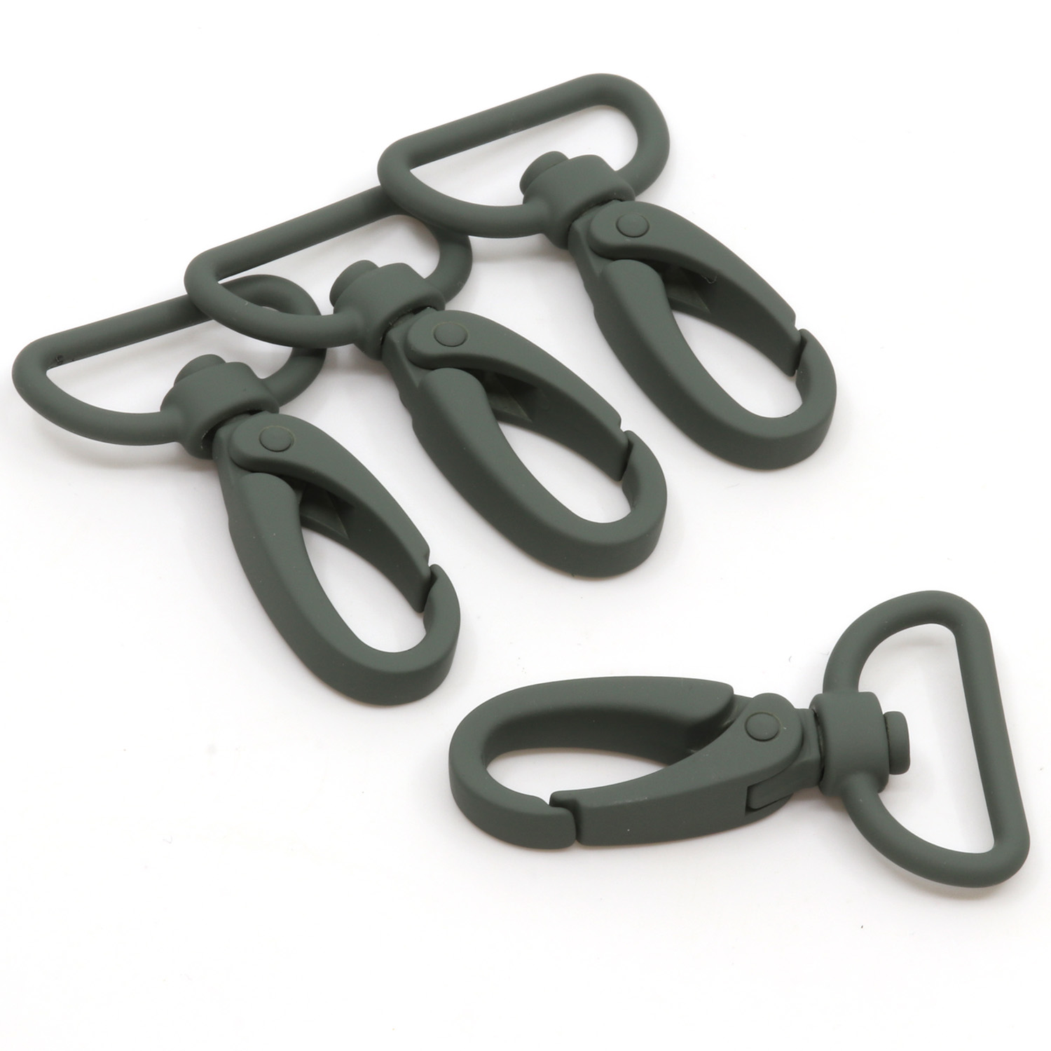 Metall Taschenkarabiner 25mm dunkelgrün D190-1 Metall Taschenkarabiner 25mm dunkelgrün D190-1