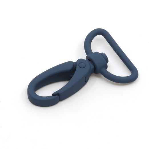 Mousqueton pour sacs 25mm métal Bleu pétrole D103 