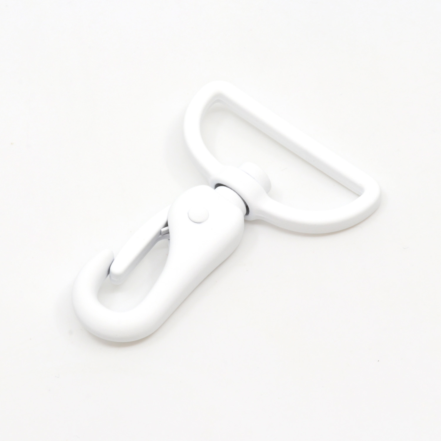 Mousqueton pour sacs 40mm métal blanc B3-0 Mousqueton pour sacs 40mm métal blanc B3-0