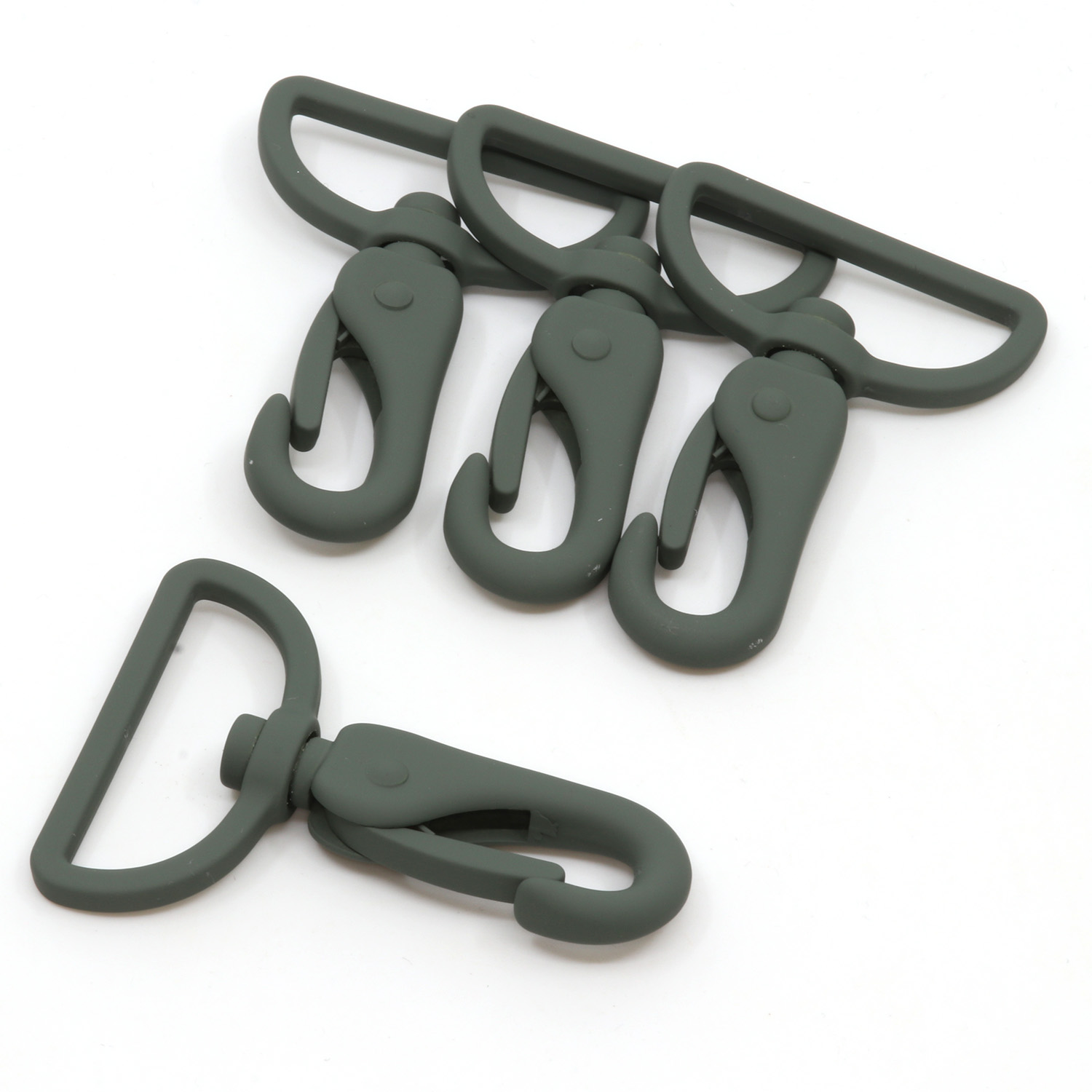 Metall Taschenkarabiner 40mm dunkelgrün D190-1 Metall Taschenkarabiner 40mm dunkelgrün D190-1