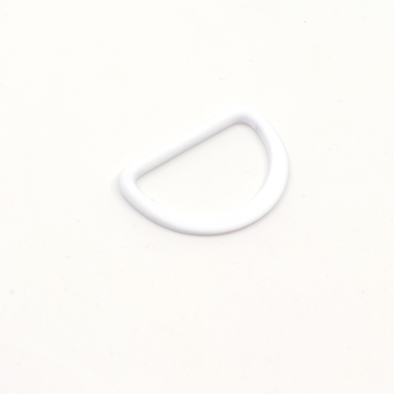 Anneau demi-rond 25mm métal Blanc B3-0 Anneau demi-rond 25mm métal Blanc B3-0