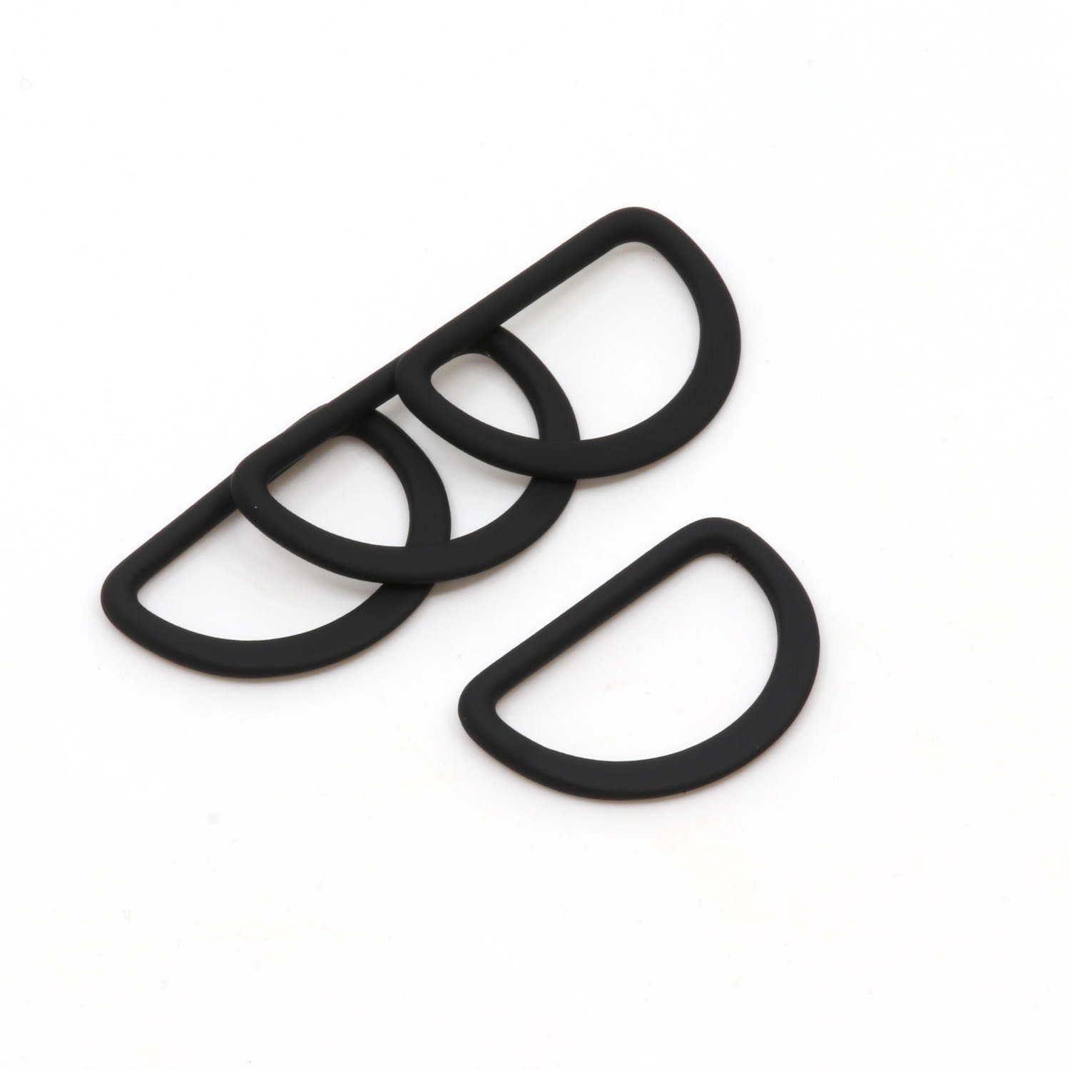 Metall D Ring 25mm schwarz B5-1 Metall D Ring 25mm schwarz B5-1