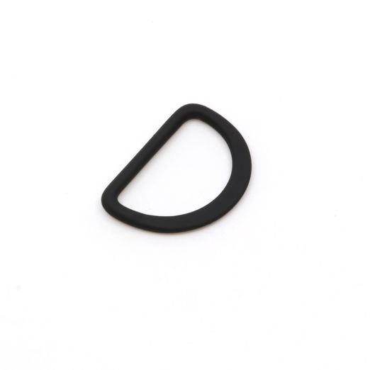 Metall D Ring 25mm schwarz B5 Metall D Ring 25mm schwarz B5