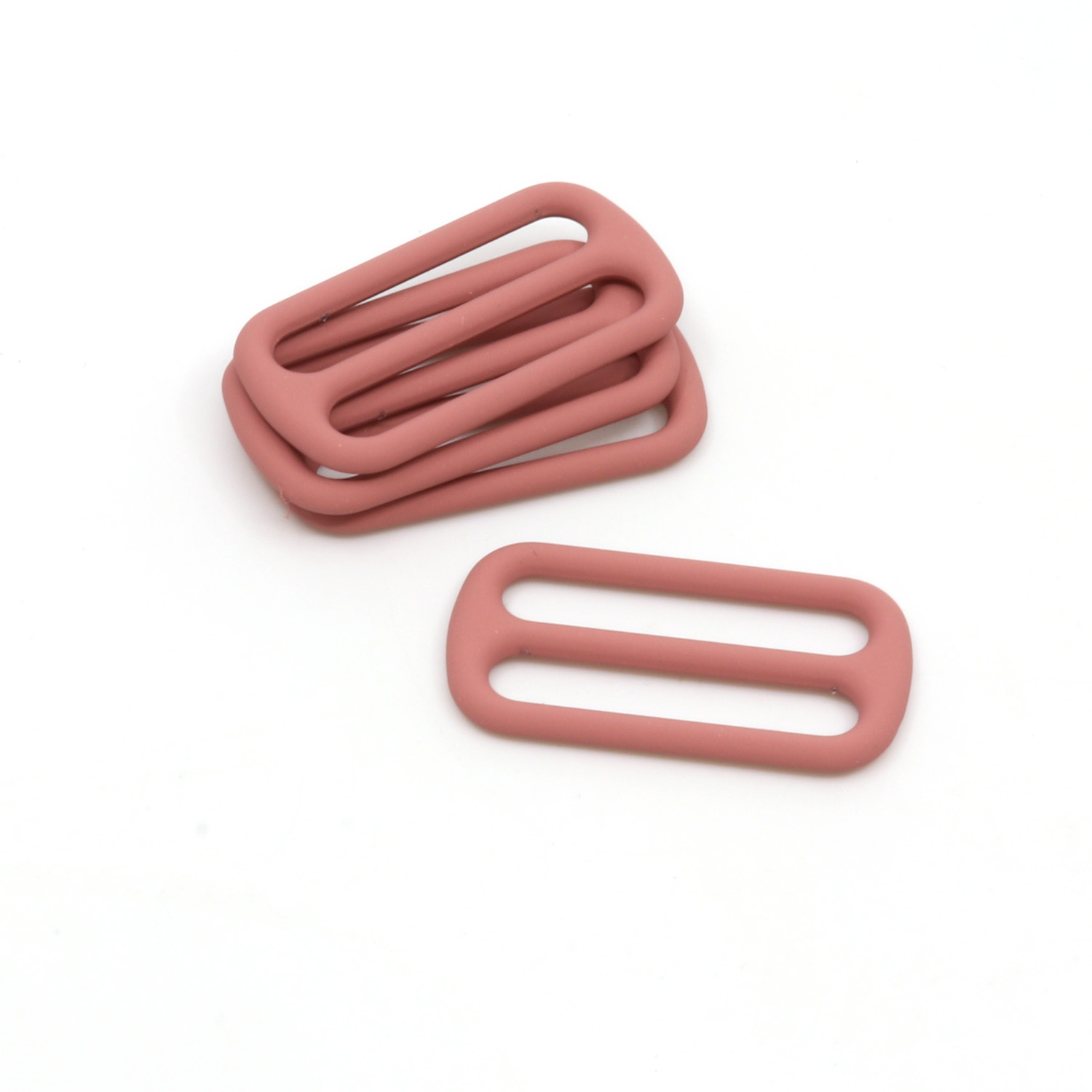 Boucle coulissante 25mm métal Vieux rose D213-1 Boucle coulissante 25mm métal Vieux rose D213-1