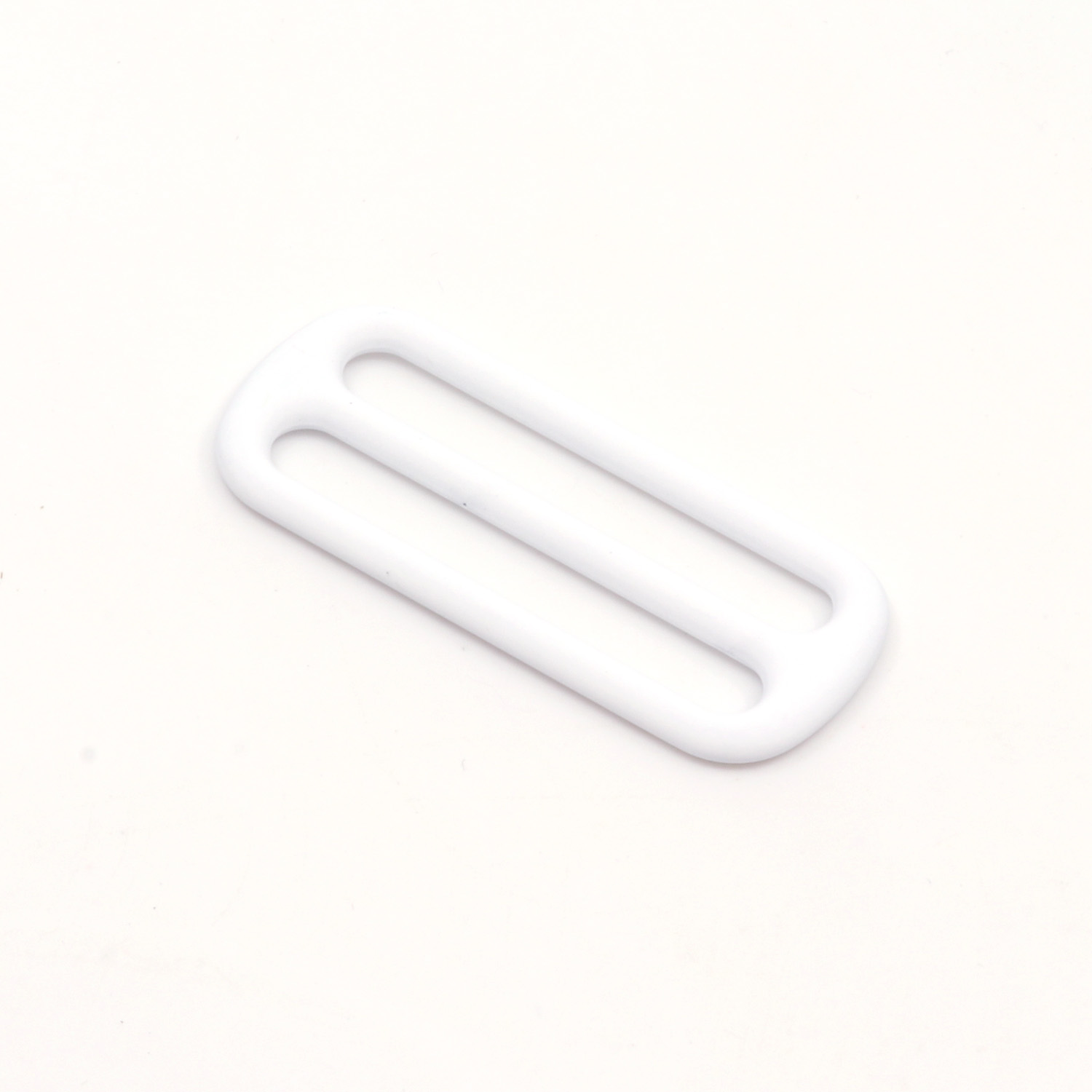 Boucle coulissante 40mm métal Blanc B3-0 Boucle coulissante 40mm métal Blanc B3-0