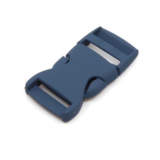Boucle clip 25mm métal Bleu pétrole D103