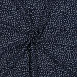 Bambu viskosjersey - Blommor Navy Bambu viskosjersey - Blommor Navy