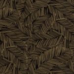 Jersey de viscose - Folhas de palmeira preto taupe Jersey de viscose - Folhas de palmeira preto taupe