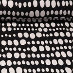 Orgaaninen Jersey - Jacquard Musta