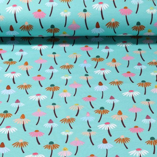 Sweat bio - Hamburger Liebe Impression digitale Queens United Daisies Turquoise