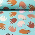 Sweat bio - Hamburger Liebe Impression digitale Queens United High Five Turquoise