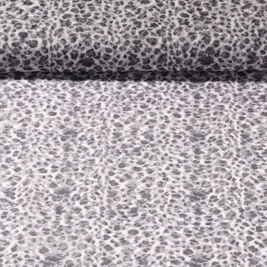 Tulle souple - Léopard Taupe