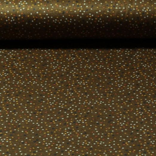 Jersey romanite - Pois Vert kaki