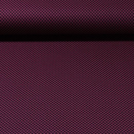 Tissu mode - Jacquard Motif de tressage Fuchsia