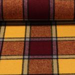 Tissu mode - Carreaux Ocre