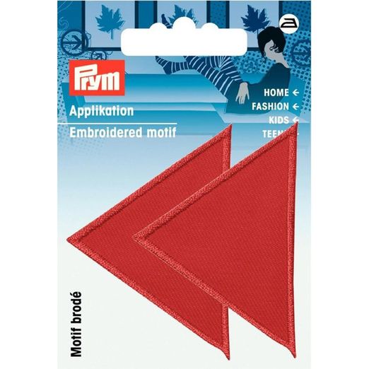 PRYM Ecusson Triangles Rouge