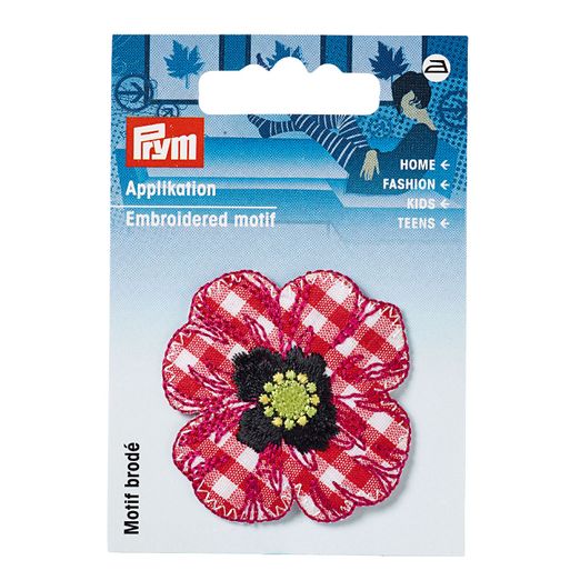 PRYM Patch Coquelicot à carreaux