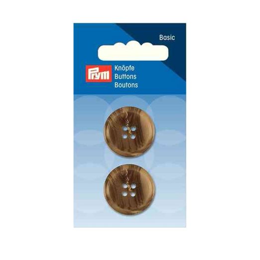 PRYM Bouton de costume/pantalon 4 trous 23 mm Beige/Brun PRYM Bouton de costume/pantalon 4 trous 23 mm Beige/Brun