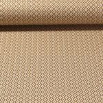 Jacquard Jersey - Rautenmuster Ockerbeige
