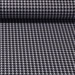 Modestoff - Jacquard Hahnentritt Stahlblau