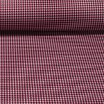 Tissu mode - Jacquard Petit pied-de-poule Fuchsia
