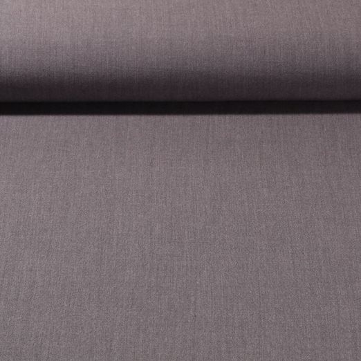 Tissu pantalon - Uni Gris clair Mélange Élasticité transversale