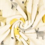 Kuschelfleece - Doubleface Alpakas Ecru